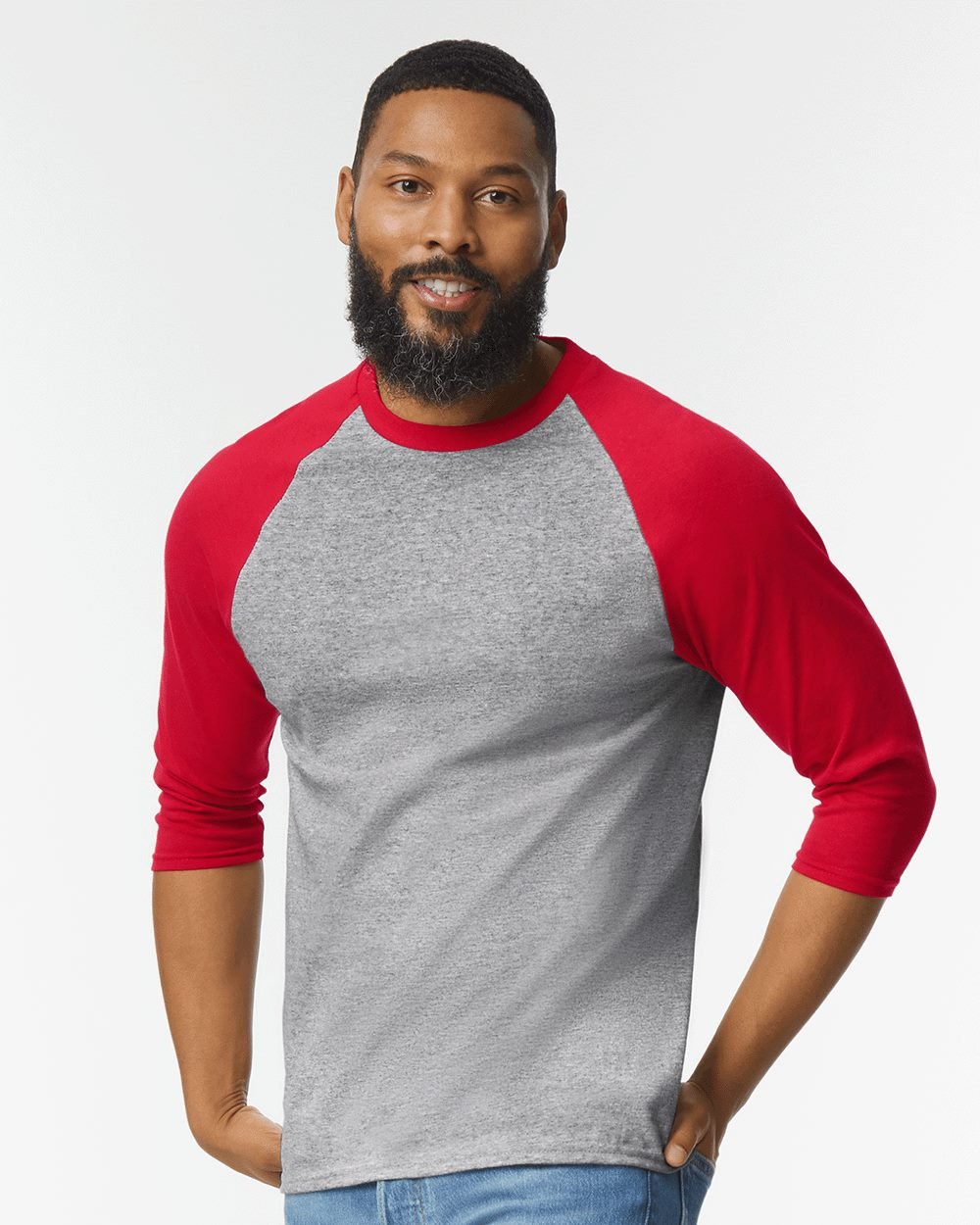 Raglan Three-Quarter Sleeve T-Shirt